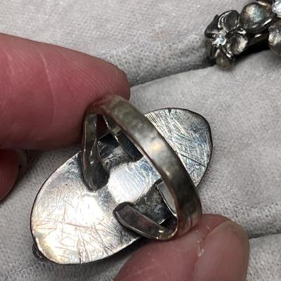 Lot 255 Sterling Silver rings