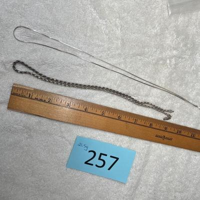 Lot 257 Sterling Chains