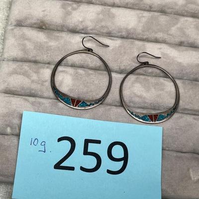 Lot 259 Large Dangle Earrings