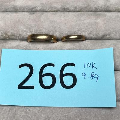 Lot 266 10K wedding bands