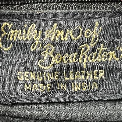 Lot 383 Leather purse African scene