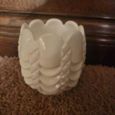 Fostoria Milk Glass vase