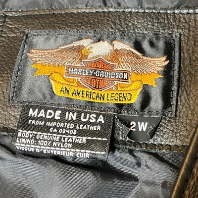Lot 308 Harley Davidson Leather Vest