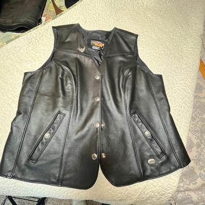 Lot 308 Harley Davidson Leather Vest