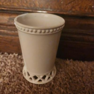 Milk glass cup