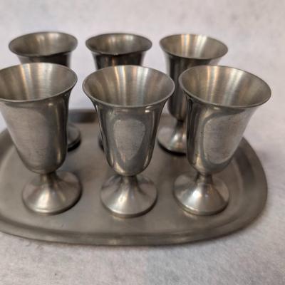 Sale Photo Thumbnail #198: Pewter Lot- 25 Total pieces