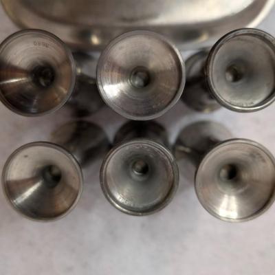 Sale Photo Thumbnail #202: Pewter Lot- 25 Total pieces