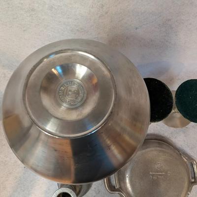 Sale Photo Thumbnail #214: Pewter Lot- 25 Total pieces