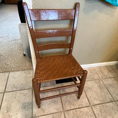 Lot 329 Antique Chair, painted