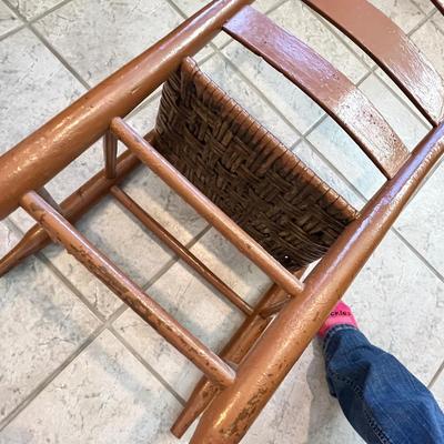 Lot 329 Antique Chair, painted