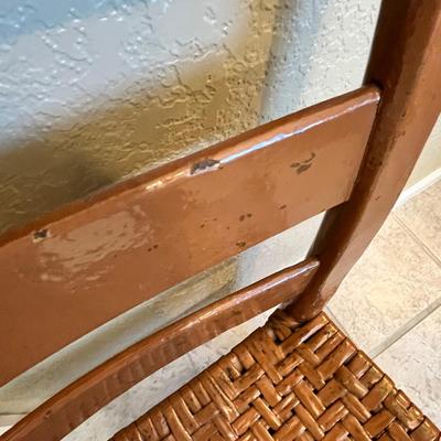 Lot 329 Antique Chair, painted