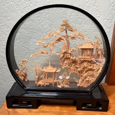 Lot 336 Oriental framed scene