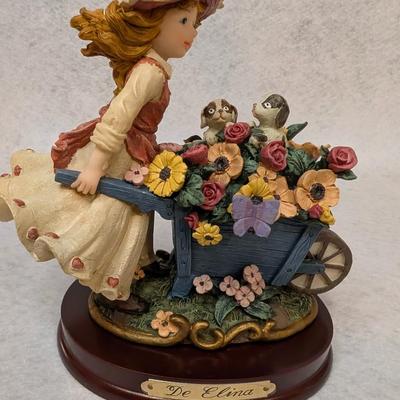 Sale Photo Thumbnail #260: Vintage Montefiori Collection Figurine - Girl with Flower Cart
7x5