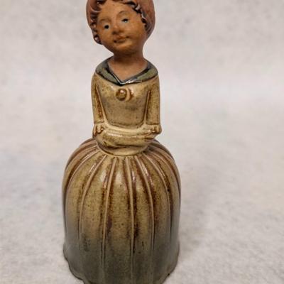 Sale Photo Thumbnail #280: Vintage UCTCI Bell figurine 
woman shaped bell 
6x3