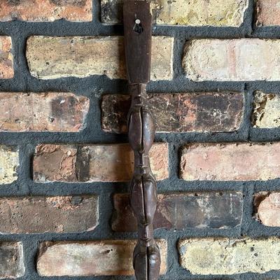 Oversized Hand-Carved Wooden Spoon & Fork Wall Décor – Folk Art, “Communal Cooking Paddle” Style (3–4 Ft)