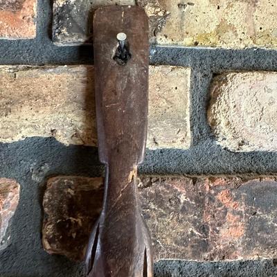 Oversized Hand-Carved Wooden Spoon & Fork Wall Décor – Folk Art, “Communal Cooking Paddle” Style (3–4 Ft)