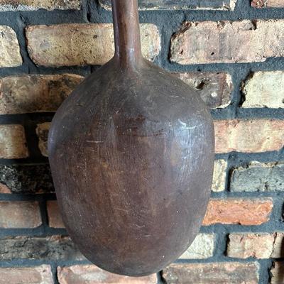 Oversized Hand-Carved Wooden Spoon & Fork Wall Décor – Folk Art, “Communal Cooking Paddle” Style (3–4 Ft)