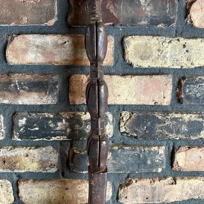 Oversized Hand-Carved Wooden Spoon & Fork Wall Décor – Folk Art, “Communal Cooking Paddle” Style (3–4 Ft)