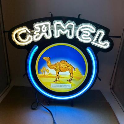 Large Camel Cigarettes Neon Sign – Fallon Neon, UL Listed (Desert Camel Design)
