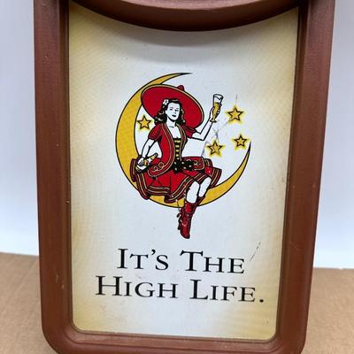 Vintage Miller High Life “It’s the High Life” Advertising Wall Clock – Pendulum Style