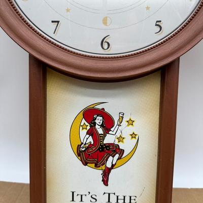 Vintage Miller High Life “It’s the High Life” Advertising Wall Clock – Pendulum Style