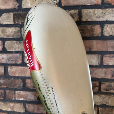Oversized Miller High Life Fishing Lure Display – Beer Advertising / Man Cave Decor