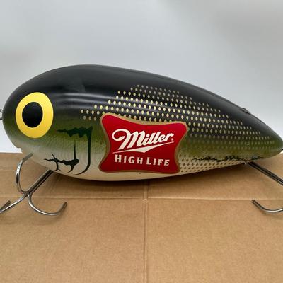 Oversized Miller High Life Fishing Lure Display – Beer Advertising / Man Cave Decor