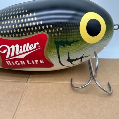 Oversized Miller High Life Fishing Lure Display – Beer Advertising / Man Cave Decor