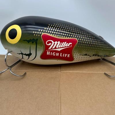 Oversized Miller High Life Fishing Lure Display – Beer Advertising / Man Cave Decor