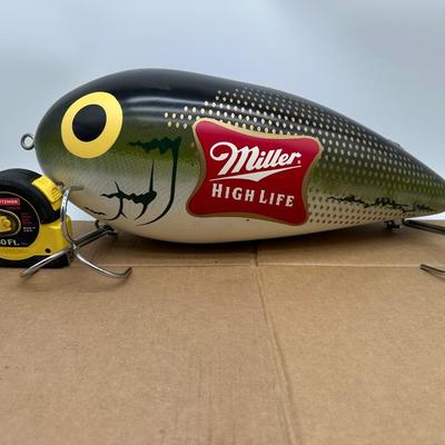 Oversized Miller High Life Fishing Lure Display – Beer Advertising / Man Cave Decor