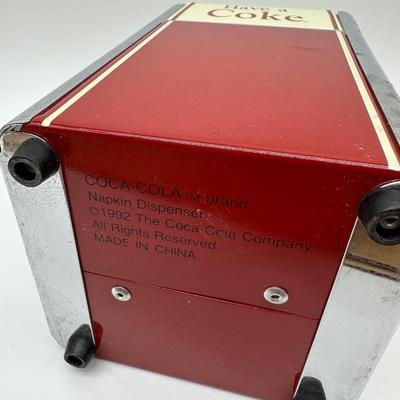 Vintage “Have a Coke” Coca-Cola Napkin Dispenser – Diner Style, 1992