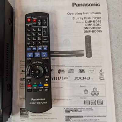 Sale Photo Thumbnail #346: Panasonic Blue Ray Player w/ manual and remote Model: DMP-8D605