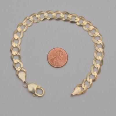 Sale Photo Thumbnail #5: 14 k gold bracelet 7 in