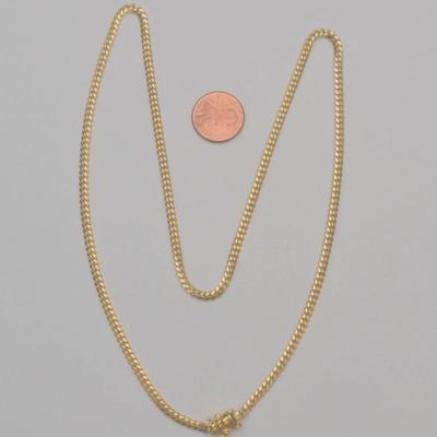 Sale Photo Thumbnail #8: 14 k gold necklace 20 in