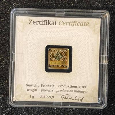 Sale Photo Thumbnail #31: 1 Gram 999 fine gold