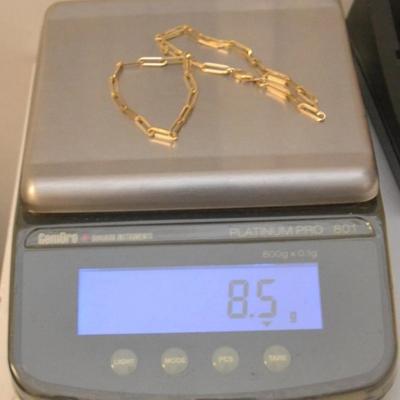 Sale Photo Thumbnail #44: Gold Necklace 18 in