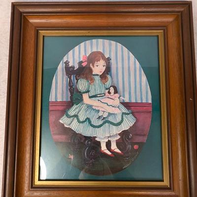 Sale Photo Thumbnail #381: Mid Century Vintage  Carol Blanchard Folk art set of 2 
16x14