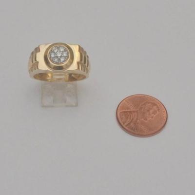 Sale Photo Thumbnail #84: Mens gold ring