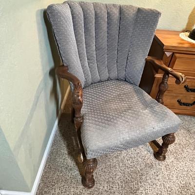 Lot 356 Vintage wingback chair
