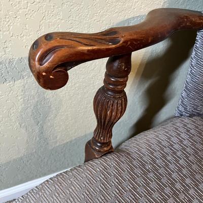 Lot 356 Vintage wingback chair