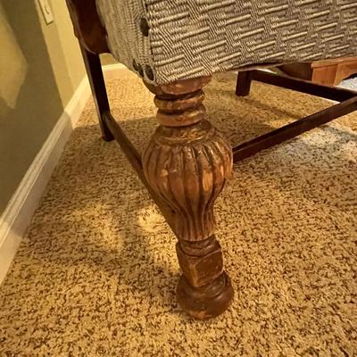 Lot 356 Vintage wingback chair