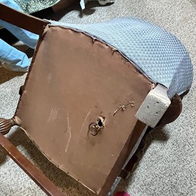 Lot 356 Vintage wingback chair