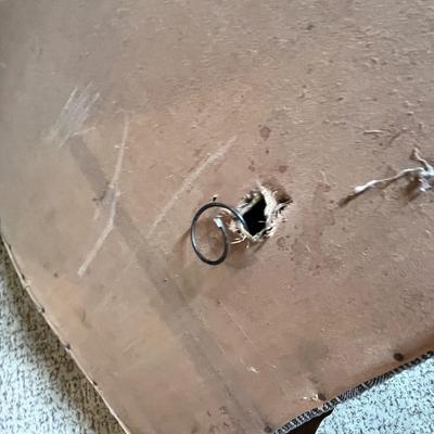 Lot 356 Vintage wingback chair