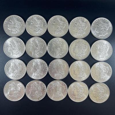Sale Photo Thumbnail #140: Uncirculated 90 % silver US morgan Dollars