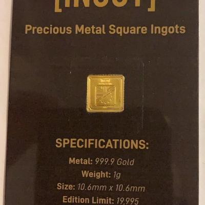 Sale Photo Thumbnail #145: 1 gram gold