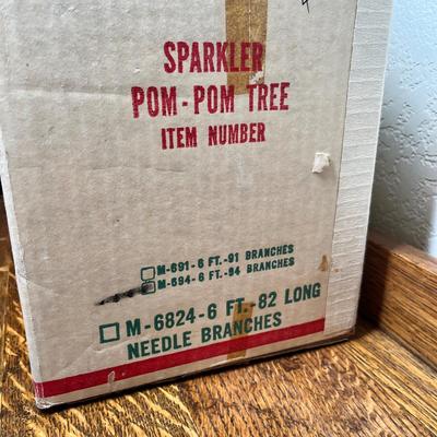 Lot 396 Pom Pom Aluminum Tree