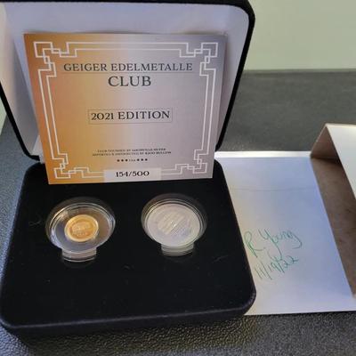 Sale Photo Thumbnail #197: Silver gold coins