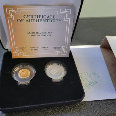 Sale Photo Thumbnail #198: Silver gold coins