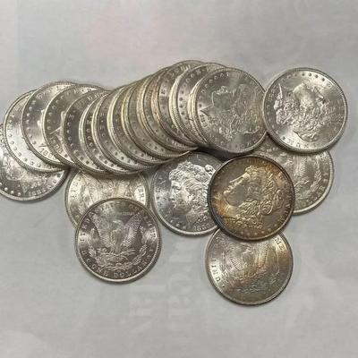 Sale Photo Thumbnail #213: Morgan silver dollars