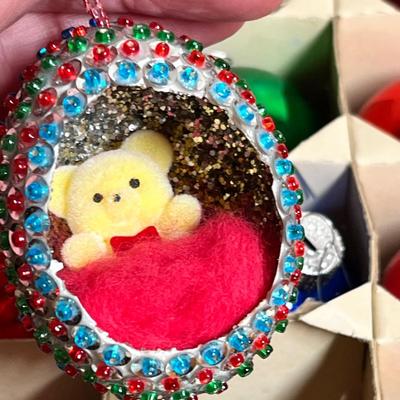 Lot 401 Shiny Brite box of ornaments